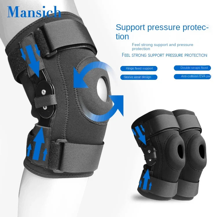 Hinged Knee Brace Support Strong Meniscus Protection Compression